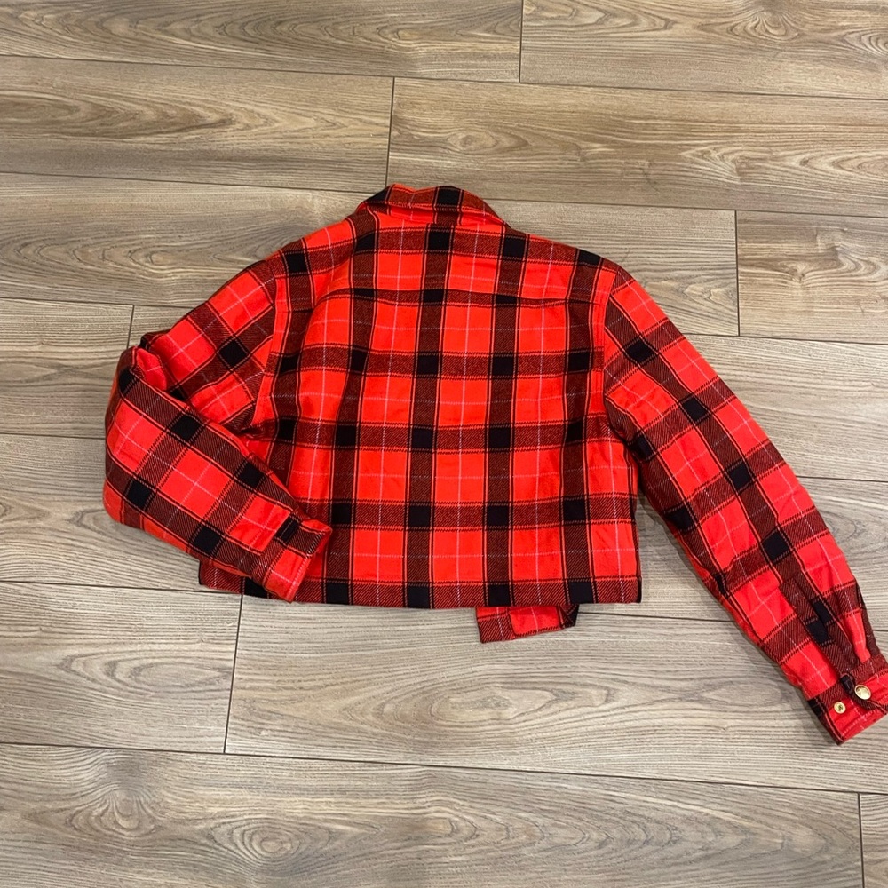 J Crew Buffalo Plaid Cropped Jacket - Picture 5 of 7